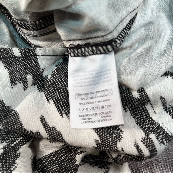 J. Crew romper IKAT black&white pockets S - Picture 5 of 5